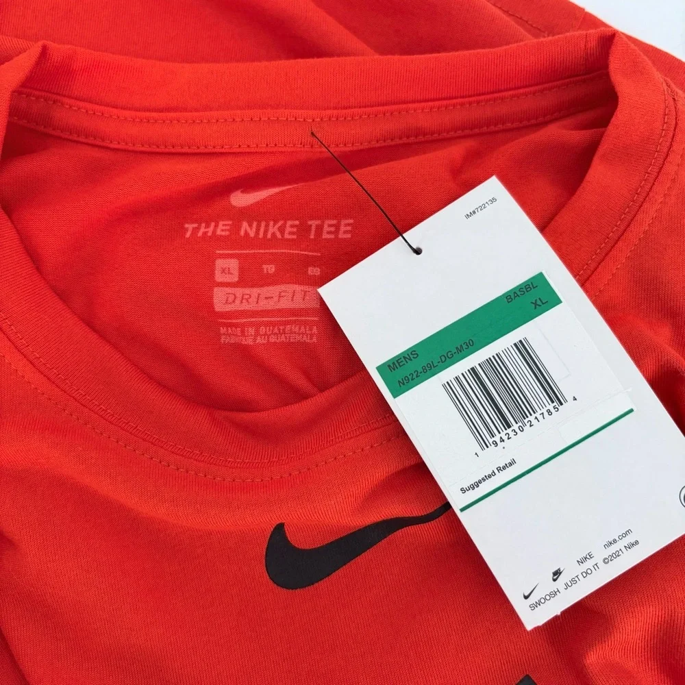 Nike Mens Orange Detroit Tigers Legend Fuse Large Logo Dri-FIT T-Shirt - Picture 6 of 6